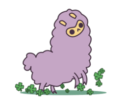 Little Purple Llama: Llamita sticker #8306378