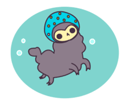Little Purple Llama: Llamita sticker #8306379