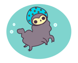 Little Purple Llama: Llamita sticker #8306379