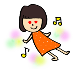 Very cute  girls sticker #8306590