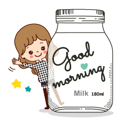 Message of a pretty bottle.