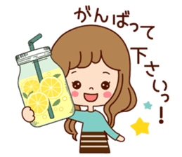 Message of a pretty bottle. sticker #8307505