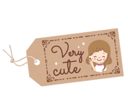 Message of a pretty bottle. sticker #8307509