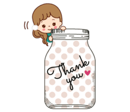 Message of a pretty bottle. sticker #8307531