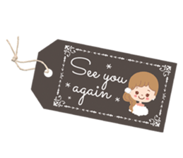 Message of a pretty bottle. sticker #8307537