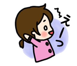 Sticker of a fine girl sticker #8307631