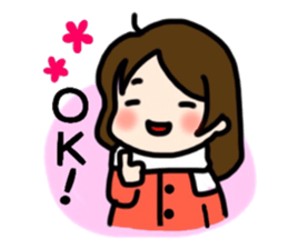 Sticker of a fine girl sticker #8307632