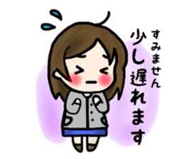 Sticker of a fine girl sticker #8307633