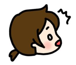 Sticker of a fine girl sticker #8307651