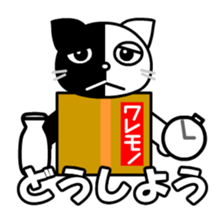 Moco the cat in box sticker #8308625