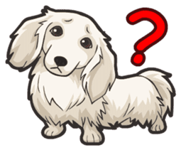 Hi! Long haired dachshund sticker #8308674