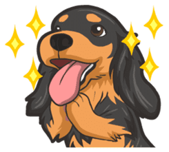 Hi! Long haired dachshund sticker #8308684