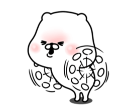 The white and small bear 2 sticker #8309067