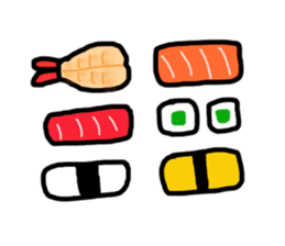japanese sushis sticker #8309617