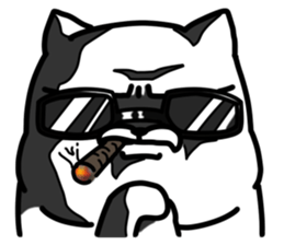 White Man Tou!Ma Su Cat! v1.0 sticker #8309705
