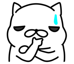 White Man Tou!Ma Su Cat! v1.0 sticker #8309724