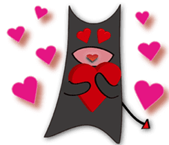 Chubby and naughty devil sticker #8310342