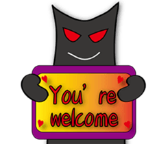 Chubby and naughty devil sticker #8310355