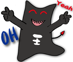 Chubby and naughty devil sticker #8310379