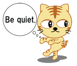 tiger cat  name is torajrou english sticker #8311180