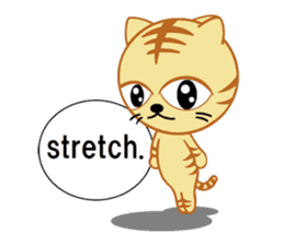 tiger cat  name is torajrou english sticker #8311183