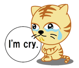 tiger cat  name is torajrou english sticker #8311185