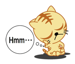 tiger cat  name is torajrou english sticker #8311193