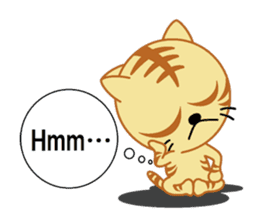 tiger cat  name is torajrou english sticker #8311193