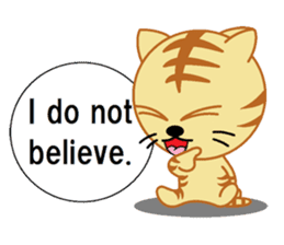 tiger cat  name is torajrou english sticker #8311202