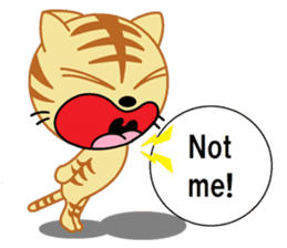 tiger cat  name is torajrou english sticker #8311204