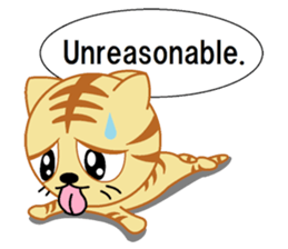 tiger cat  name is torajrou english sticker #8311206