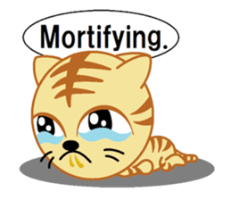 tiger cat  name is torajrou english sticker #8311209