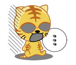 tiger cat  name is torajrou english sticker #8311212
