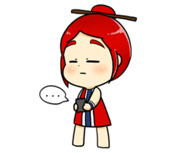 Bebe the kite girl sticker #8311503