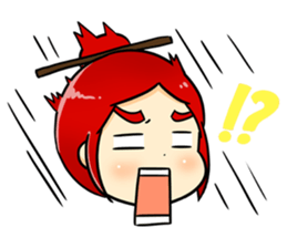 Bebe the kite girl sticker #8311504