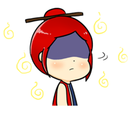 Bebe the kite girl sticker #8311506