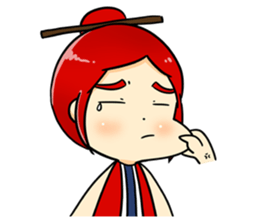 Bebe the kite girl sticker #8311507