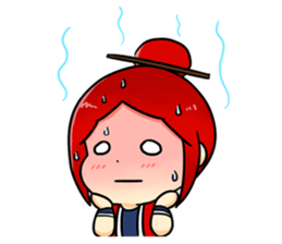 Bebe the kite girl sticker #8311508