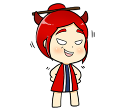 Bebe the kite girl sticker #8311511