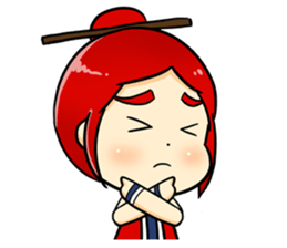 Bebe the kite girl sticker #8311512