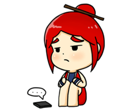 Bebe the kite girl sticker #8311513