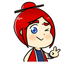 Bebe the kite girl sticker #8311514