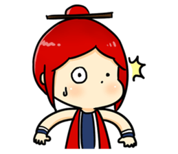 Bebe the kite girl sticker #8311516