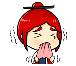 Bebe the kite girl sticker #8311517