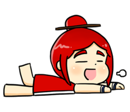 Bebe the kite girl sticker #8311518