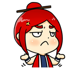 Bebe the kite girl sticker #8311519