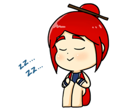 Bebe the kite girl sticker #8311520