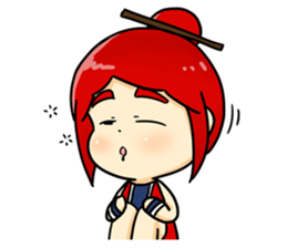 Bebe the kite girl sticker #8311521