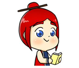 Bebe the kite girl sticker #8311524