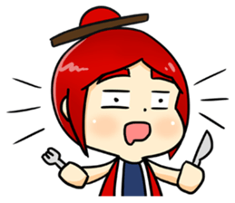 Bebe the kite girl sticker #8311528